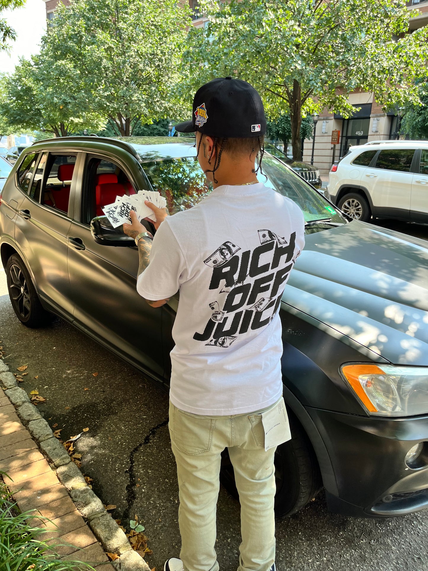 Rich Off Juice White Tee